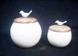 Decorative wooden led bowl