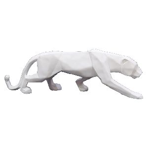 White Panther Statue