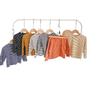 Korean Style Baby Girls Striped T-Shirts