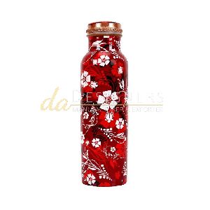 Printed Enamel Copper Bottle At Reasonable Price From Da Designers