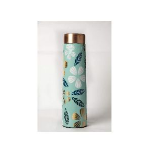 Stylish Cylinder Copper Bottle 800ml.