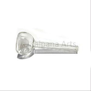 3 inch Long Clear Glass Down Stem