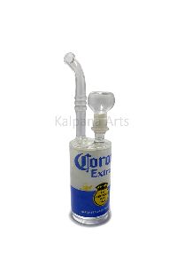 Glass Bong with Corona Extra sticker with 14 mm bowl