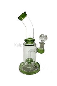 Shower Percolator Green Color Glass Smoking Water Pipe