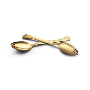 6 Pcs Gold Spork