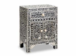 Stylish Bone Inlay Bedside Table Manufacturers