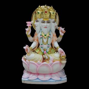 Marble Lord Brahma Statue