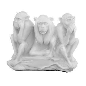 Marble Monkey Statue