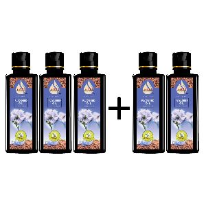 Buy 3 Get 5 Pure Cold Pressed Flaxseed Oil (Pack of 5)-100ml