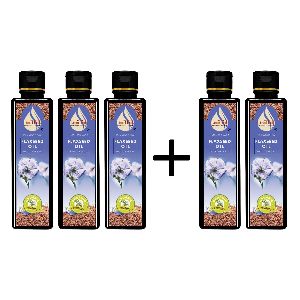 Buy 3 Get 5 Pure Cold Pressed Flaxseed Oil (Pack of 5)-200ml
