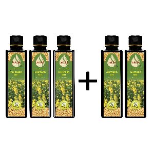 Buy 3 Get 5 Pure Cold Pressed Mustard Oil (Pack of 5)-200ml
