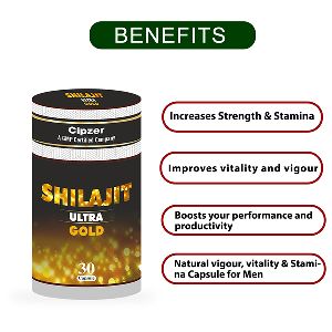 CIPZER Shilajit Ultra Gold Capsule- Helps To Increase Timings And Stamina 30 Capsules in a bottle