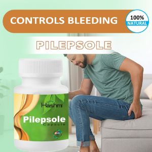 Hashmi Pilepsole Capsule Pile Stop Medicine For Male and Female 20 Capsules In A Bottle