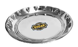 Stainless Steel Wedding Khomcha Plain Plate