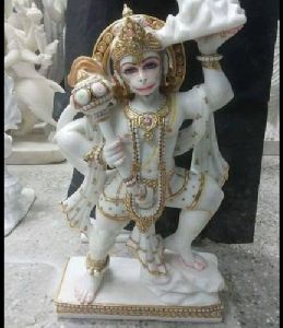 1.5 Feet Marble Hanuman Statue
