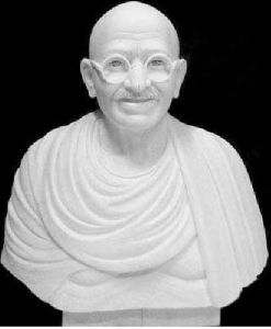 1.5 Feet Marble Mahatma Gandhi Bust