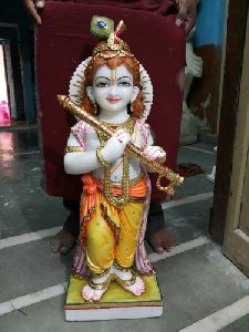 Little Marble Krishna Statue
