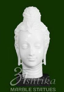 Marble Buddha Face Statue