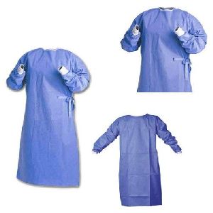 Dr. Equipment Disposable Surgical Gown Non woven (Color-Blue XL- 25 Gsm) Pack of1