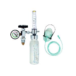 Oxygen Flow Meter Adjustment Oxygen Valve With Regulator Oxygen Flow Meter With Rotameter & Humidifier Bottle Flow Meter With Oxygen Cylin