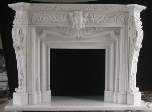 Designer Marble Fireplace