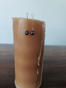 Tahitian Pearl Silver Earrings