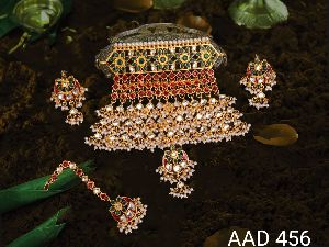 AAD 456 Kumdan Necklace Set