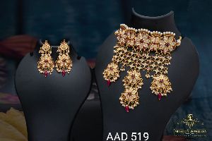 AAD 519 Kumdan Necklace Set
