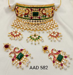 AAD 582 Kumdan Necklace Set