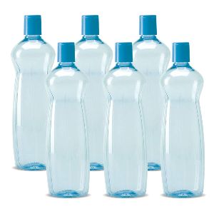 plastic water bottle set of  6 (Blue)