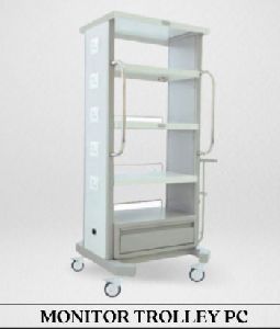 MFE Stainless Steel PC Monitor Trolley, Shape : Rectangular