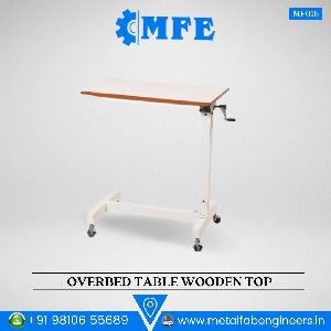 Wooden Top Overbed Table