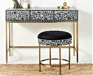 Hallway Console Table Moroccan Style Living Room Bone Inlay Console Table