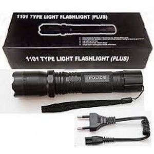 1101 Type Light Flashlight Torch (Black : Rechargeable) Torch  (Black : Rechargeable)