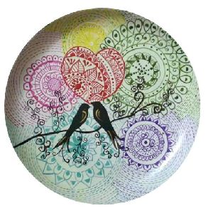 Love Mandala Art Beautiful Wall Plate