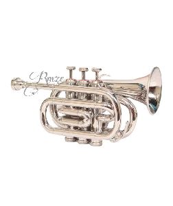 Rmze Professional Poc-S05 Silver Pocket Trumpet