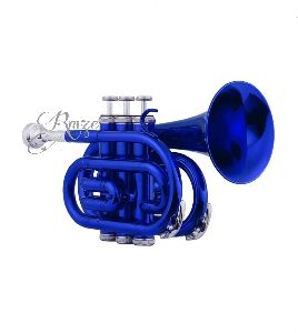 Rmze Professional Royal Blue Pocket Trumpet