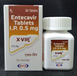 X-Vir Entecavir Tablet , 0.5 mg, 30 Tablets