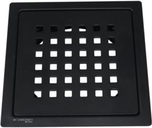 Stainless Steel Drain Flat Square Black, For Draining, Size : 5inch