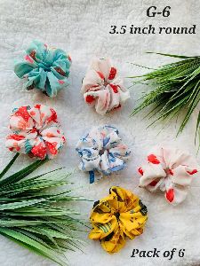 Georgette Hair Scrunchies For Fable Label