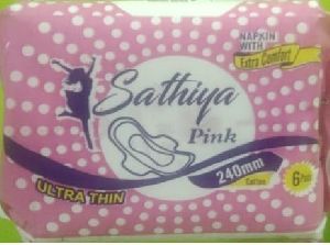 Sathiya Pink Sanitary Napkins-240mm