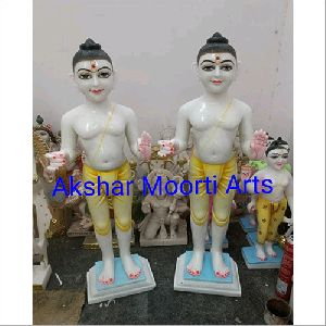 Marble Akshar Purshotam Statue