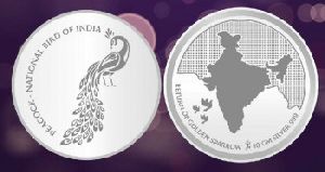 Sikkawala 999 Silver Peacock 10 Gm Coin