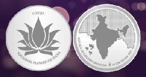Sikkawala 999 Silver Lotus 10 Gm Coin
