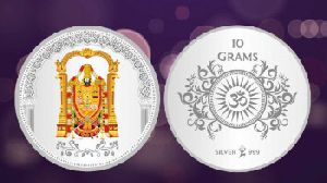 Sikkawala Tirupati balalji 999 Silver Color Coin 10 Gm