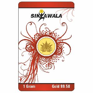 Sikkawala Lotus 99.50 Gold Coin 1 Gm