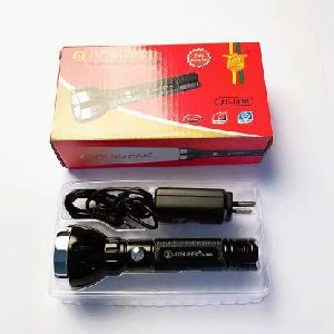 JY SUPER JY 1820 (RECHARGEABLE LED TORCH) Torch  (Black : Rechargeable)