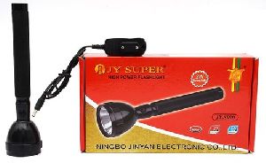 JY SUPER jy-8990 Torch  (Black : Rechargeable)