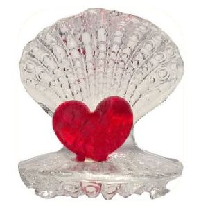 Crystal Valentine Red Heart Showpiece