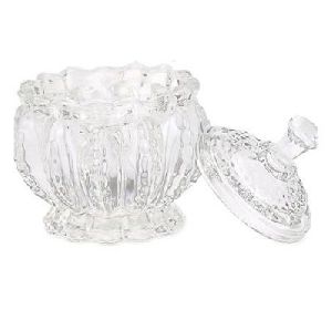 Glass Sugar Bowl with Lid